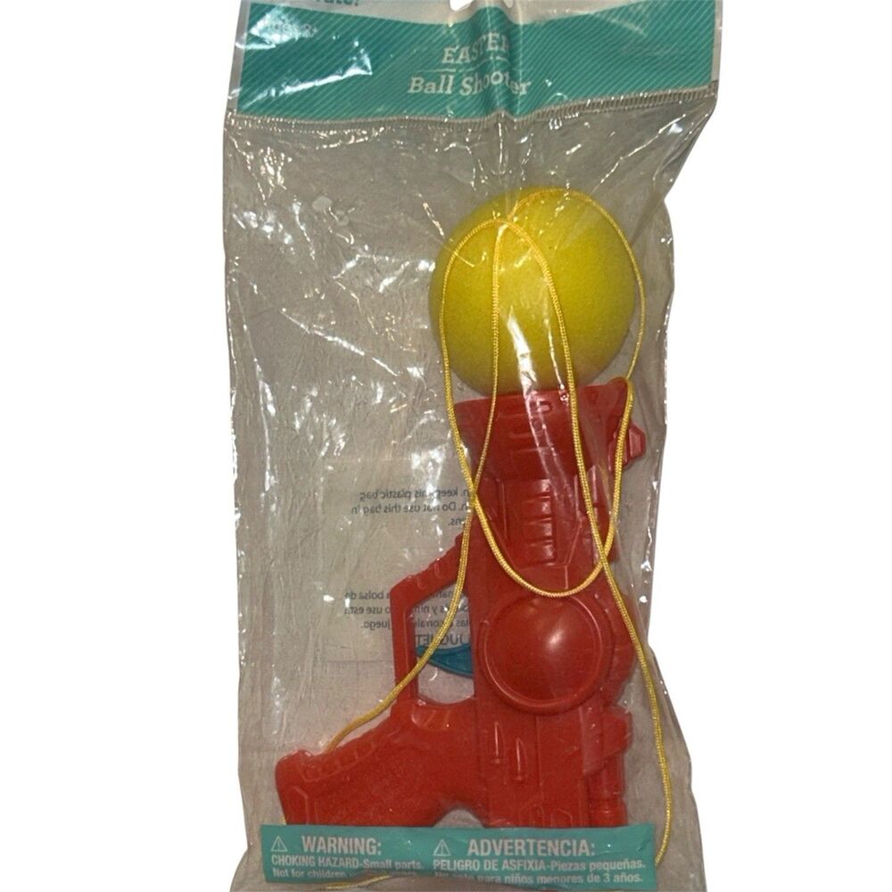 3x Way to Celebrate Red Easter Ball Shooter Toy